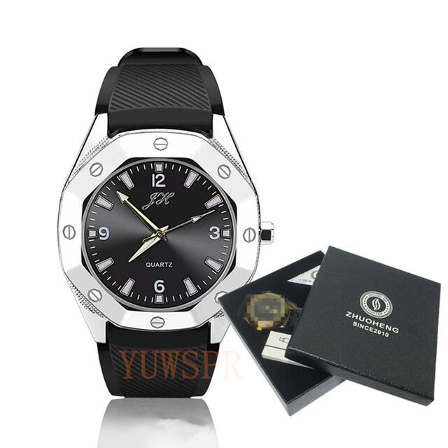 Mens Watch Black - Silver with Box