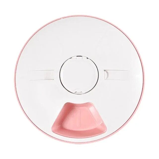 The Pet Care - Automatic Feeder - Pink & White