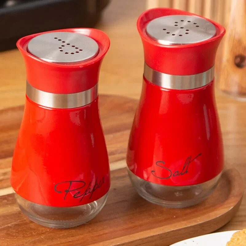 The Salt and Pepper shaker set Also available in red