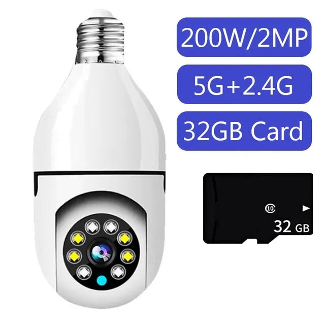 Bulb Surveillance Camera-5G+2.4G