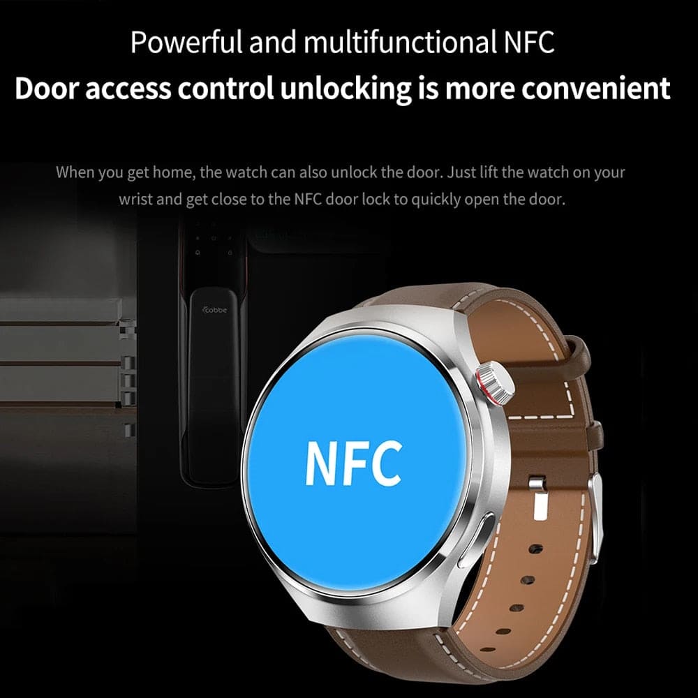 NFC Men's Watch. When you get home the watch can unluck the door.
