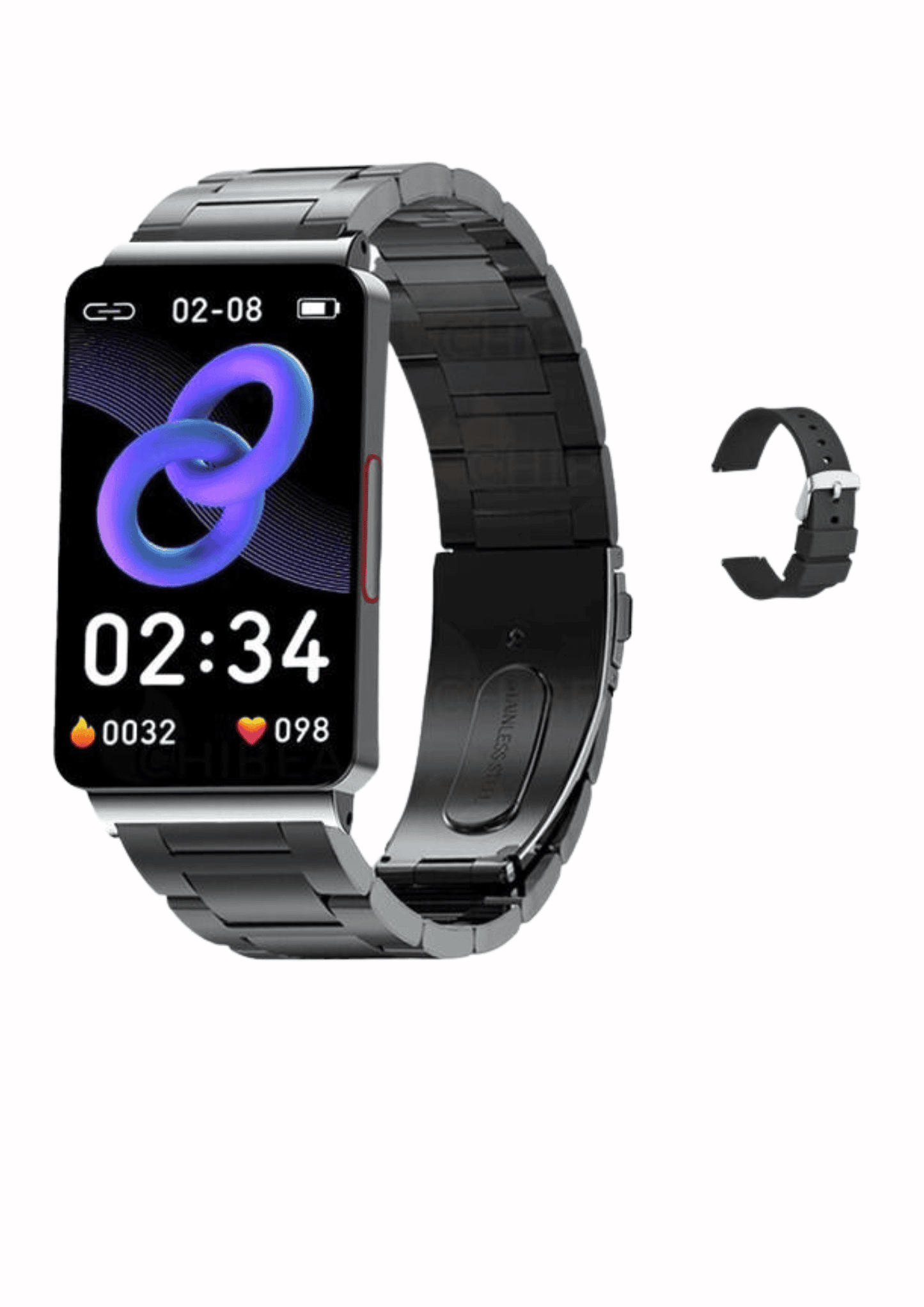 Blood Glucose Monitor Smart Watch-Steal