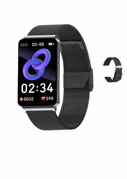 Blood Glucose Monitor Smart Watch-Black