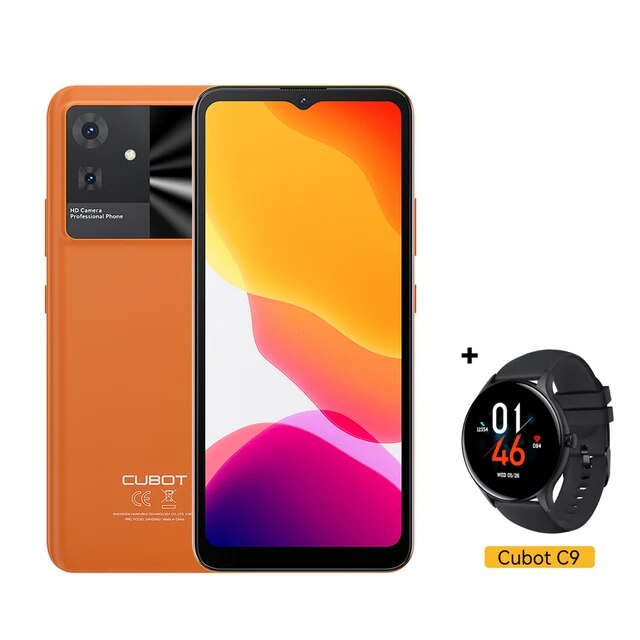 Smart Mobile Phone-Cubot-Orange + Watch