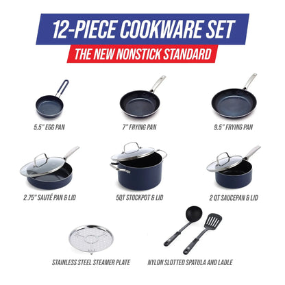 Blue Diamond 12-Piece Cookware