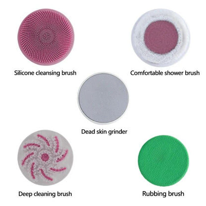 Cordless Silicone Body 5-Scrubber-Multifunctional bath brush-shower brush