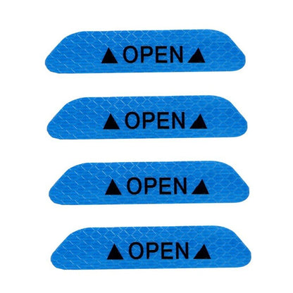 Reflective Open Sign Stickers-Blue front
