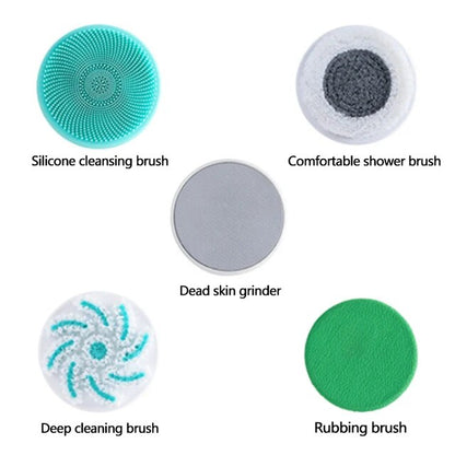 Cordless Silicone Body5- Scrubber-Multifunctional bath brush