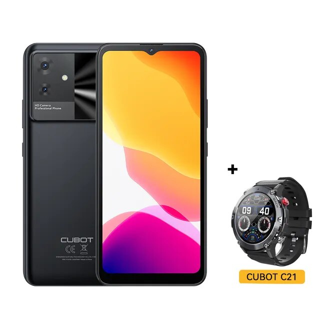 Smart Mobile Phone-Cubot-Black + Watch