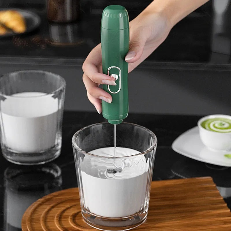 Mini Electric Milk Foamer-Green